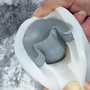 Conshvi Candle Molds Silicone | Doll Candle Molds for Candle Making  3D Craft Wax Molds for DIY Halloween Decoration A-light - product information 15