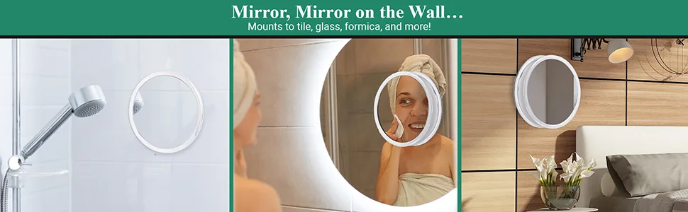 Jumbl 6  7X Magnifying Mirror  Compact Suction Cup Makeup Mirror with 7X Magnification for Bathroom  Shower  Beauty & Skin Care  Brow Threading & Tweezing - product information 4