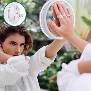 Jumbl 6  7X Magnifying Mirror  Compact Suction Cup Makeup Mirror with 7X Magnification for Bathroom  Shower  Beauty & Skin Care  Brow Threading & Tweezing - product information 7