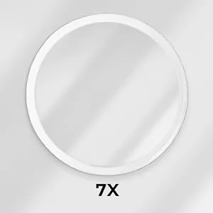 Jumbl 6  7X Magnifying Mirror  Compact Suction Cup Makeup Mirror with 7X Magnification for Bathroom  Shower  Beauty & Skin Care  Brow Threading & Tweezing - product information 9