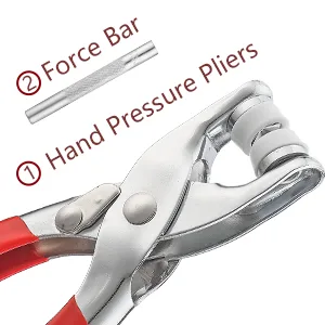 Metal Snap Button Fasteners Kit DIY Crafting Tool with Pliers Press Tool Kit for Clothing Sewing - Metal Snap Button Fasteners Kit