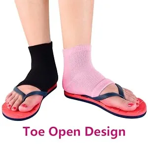 Moisturizing Gel Heel Socks Open Toe Socks Gel Lined Toeless Spa Socks for Dry Hard Cracked Heel (3P-Grey) - toe open design