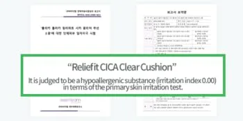 Holika Holika Reliefit CICA Clear Cushion 01 Pure Vanilla 14g  0.49oz / 1Set + 1 Refill/Vegan Cushion Foundation - product information 9