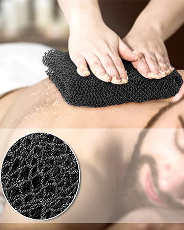 Bath Exfoliating Gloves for Shower JASSINS Thick Soft Double Exfoliating Shower Gloves Dead Skin Cell Remover Bathing Supplies 1Pair(Pink) - product information 15