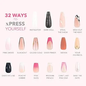 KIARA SKY PROFESSIONAL NAILS XPRESS PRO 100% ACRYLIC PRESS ON NAILS (Oh Holo There) - 32 Ways to xPress Yourself