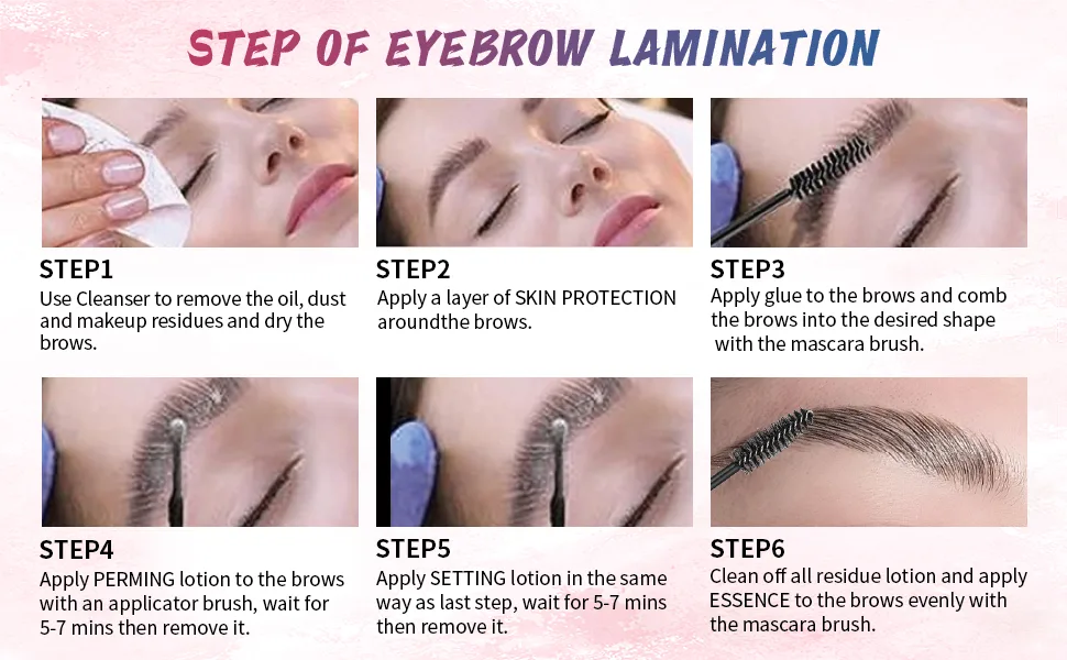 PERMANIA Lash Lift Kit  Brows Lamination Kit  Eyelash Perm Salon Quality  Keep Lashes Curling and Instant Fuller Eyebrows for 8 Weeks bottled - eyebrow lamination kit