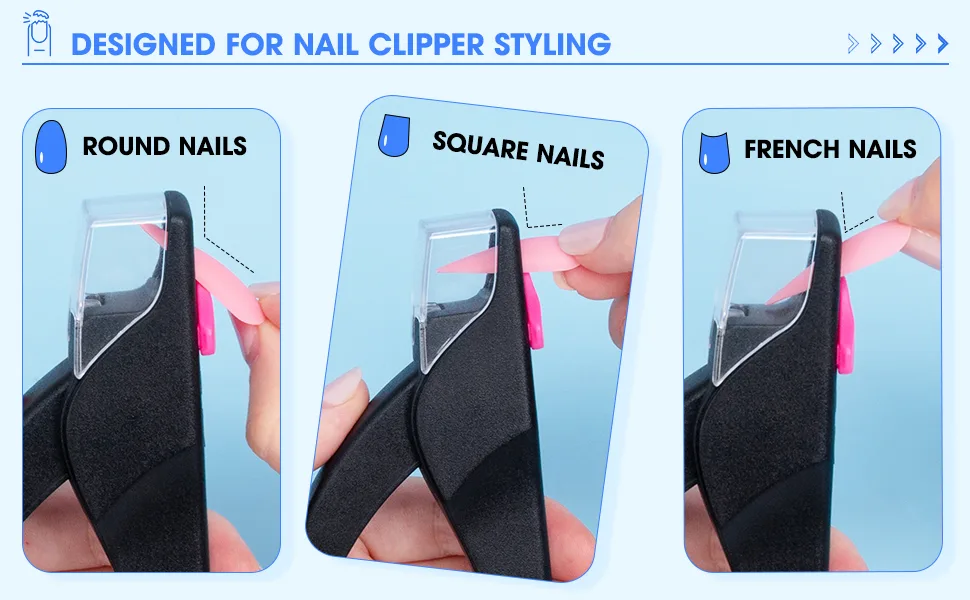 AORAEM Adjustable Nail Clippers with Nail File False Nail Cutter Clip Tool Nail Trimmer for Nail Extension Home DIY Black Aa-black-new - AORAEM Adjustable Nail Clippers with Nail File