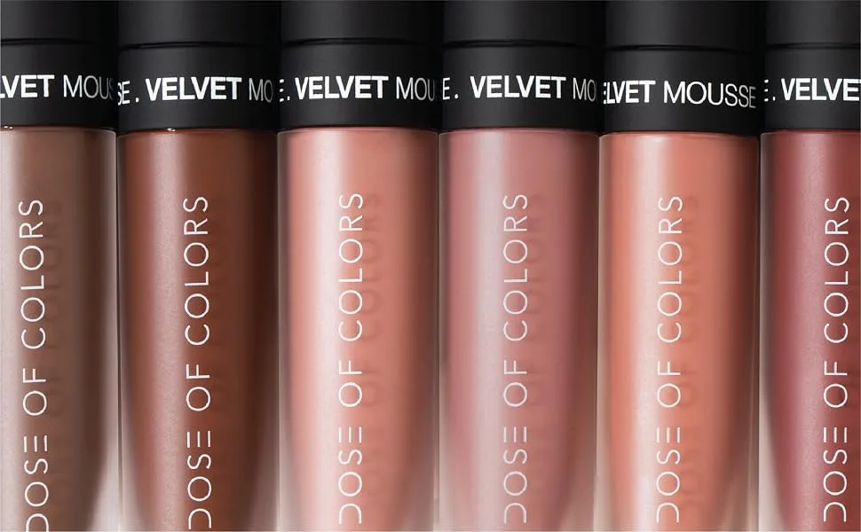 Dose of Colors Velvet Mousse Lipsticks (Plush) - group shot