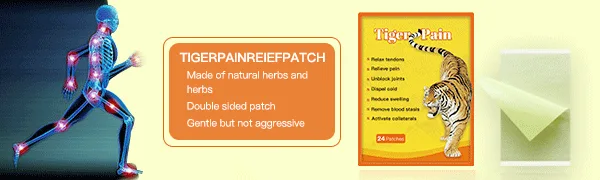 Tiger Patches Double Sided Back Patch Neck Muscle Shoulders Body Muscle Herbal Plaster 12 - tiger pain relieving patches