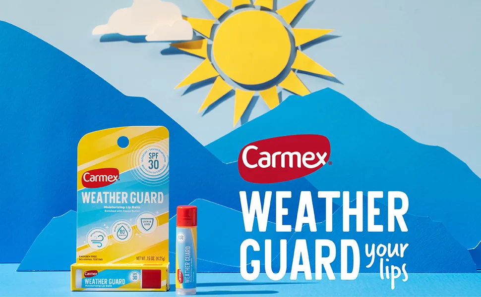 Carmex Weather Guard Moisturizing Lip Balm Stick with SPF 30  0.15 Oz (2) - weather guard lip balm with spf 30