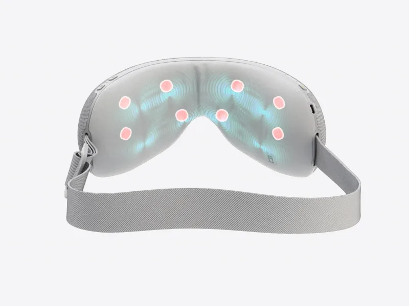 SmartGoggles by Therabody  Biometric Heated Facial Massage Device  Bluetooth Enabled Stress Relief Vibration Goggles  3 Custom Modes for Migraine Relief and Improved Sleep Using SmartSense Technology - SmartGoggles