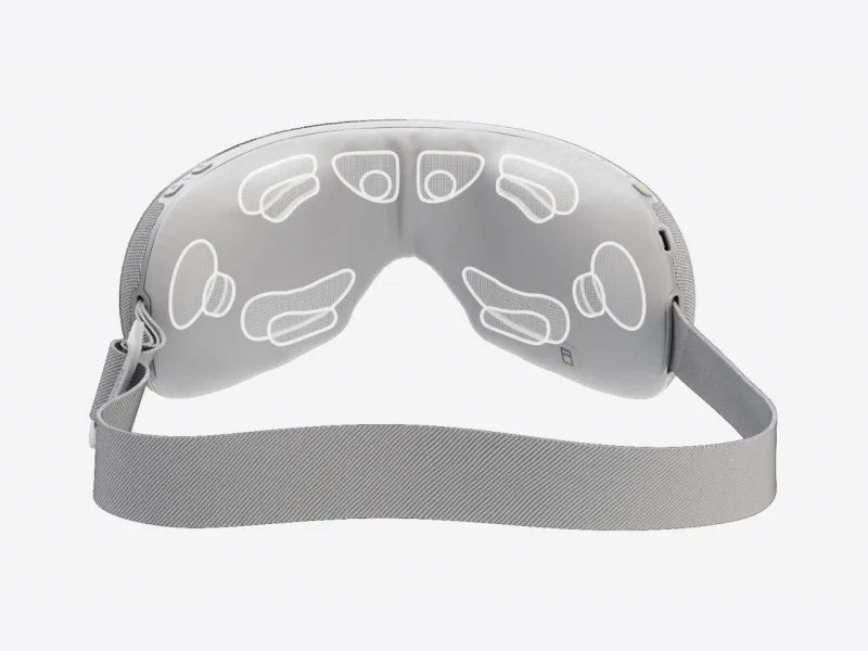 SmartGoggles by Therabody  Biometric Heated Facial Massage Device  Bluetooth Enabled Stress Relief Vibration Goggles  3 Custom Modes for Migraine Relief and Improved Sleep Using SmartSense Technology - SmartGoggles