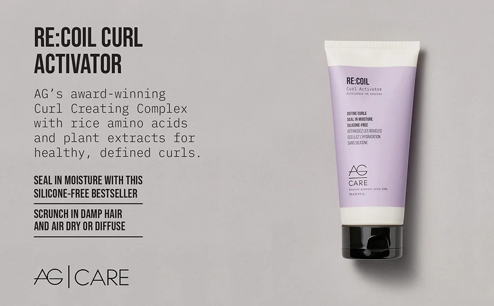 AG Care Re:coil Curl Activator  12 Fl Oz - AG Care RE:COIL Curl Activator - for healthy, defined curls