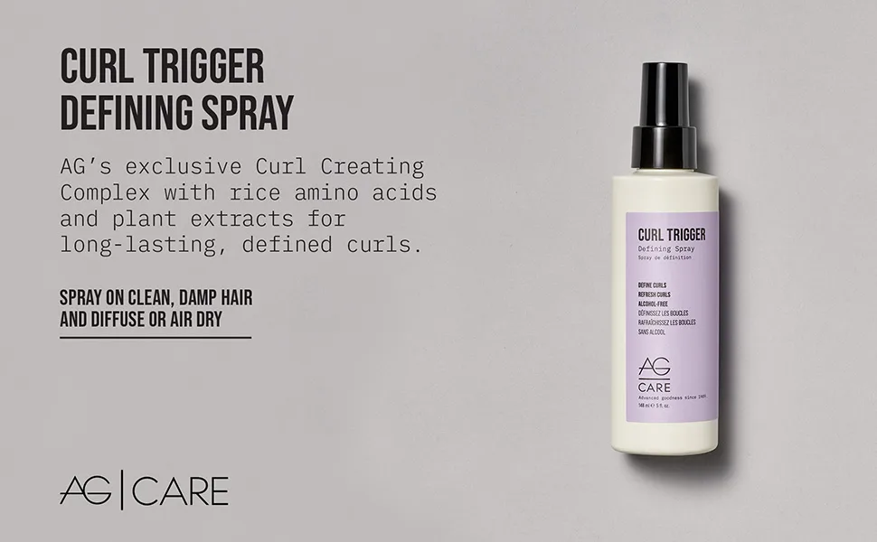AG Care Curl Trigger Defining Spray  5 Fl Oz New collection - AG Care Curl Trigger Defining Spray - for long-lasting, defined curls