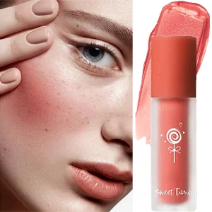 Cream Liquid Blush for Cheeks  Matte Blush Liquid Lightweight Breathable Natural Skin-friendly  Profusion Liquid Blush Is Mostly Used to Modify Face Shape Enhance Complexion  Create Advanced Makeup(03) - product information 3