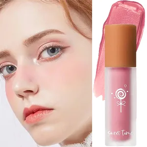 Cream Liquid Blush for Cheeks  Matte Blush Liquid Lightweight Breathable Natural Skin-friendly  Profusion Liquid Blush Is Mostly Used to Modify Face Shape Enhance Complexion  Create Advanced Makeup(03) - product information 4