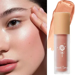 Cream Liquid Blush for Cheeks  Matte Blush Liquid Lightweight Breathable Natural Skin-friendly  Profusion Liquid Blush Is Mostly Used to Modify Face Shape Enhance Complexion  Create Advanced Makeup(03) - product information 5