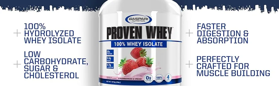 Gaspari Proven Whey Hydrolyzed Whey Isolate  - product information 21