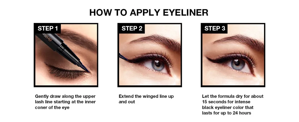 Music Flower Eyeliner Pen  Liquid Eyeliner  Waterproof Formula  Eye Liner Makeup  Black  0.027 Fl. Oz. (0.8 mL) - smoothly draws continuous and even flow