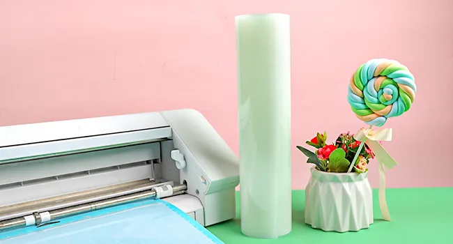 HTVRONT Clear HTV Vinyl for Sublimation - 12 X 20FT Matte Sublimation Vinyl High Transfer Rate - Bright Smooth Washable HTV for T-Shirt/Hat/Pillow/Bag Matte 20FT - clear htv