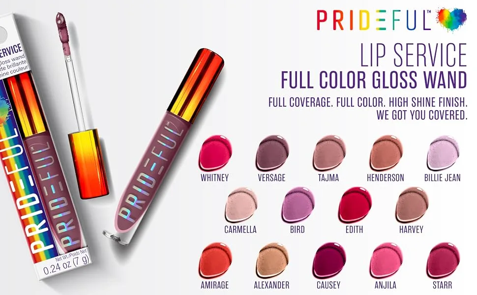 Prideful Lip Service - Full Color Lip Wand (Edith) - glossy lip wand