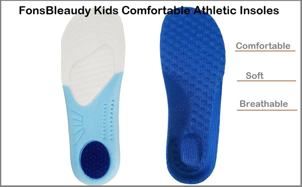 Kids Memory Foam Insoles for Arch Support and Comfort Children's Replacement Insoles Inserts (L Big Kids 3-6.5) - product information 12