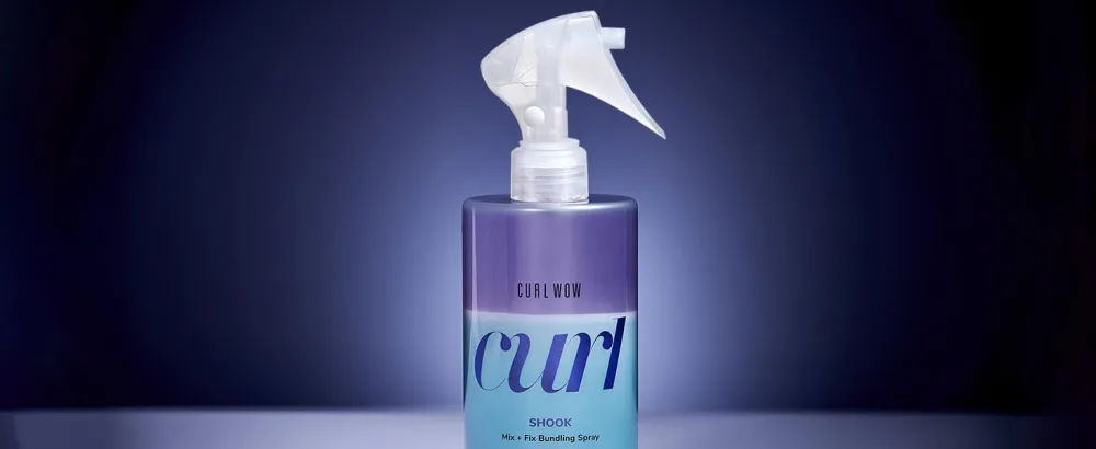 Curl Wow Hooked 100% Clean Shampoo with Root-Locking Technology   Rich-lathering  sulfate-free formula leaves no residues + helps anchor hair to stop shedding - Shook Mix + Fix Bundling Spray