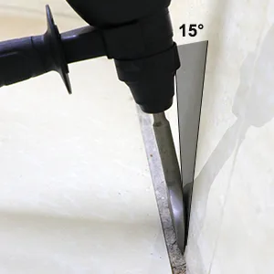 Firecore 3 In SDS Plus Chisel Bit Cranked Angled Bent Chisel for Hammer Drill 42CrMo Tile Removal Chisel for Concrete (3 X 6.5) -FS22365 - 3 in SDS Plus Chisel Bit Angled Bent Chisel for Hammer Drill Tile Removal Chisel for Concrete