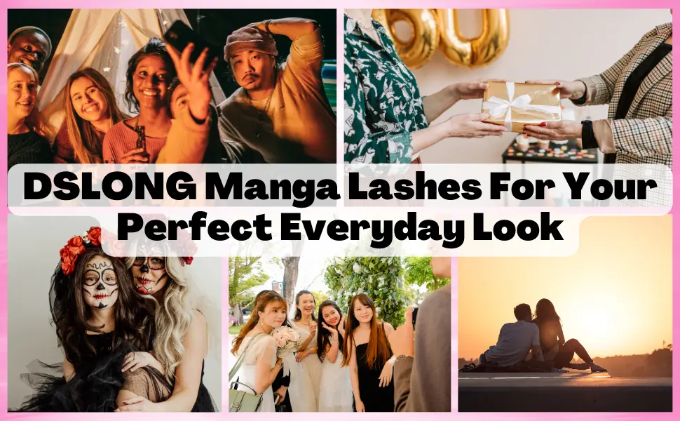 DSLONG Manga Lashes Thin Clear Band Individual Lashes Anime Lashes Natural Look Cluster Lashes Extension Kit  Cosplay Eyelash Eye Makeup Tools (UP-02) - daily makeup use