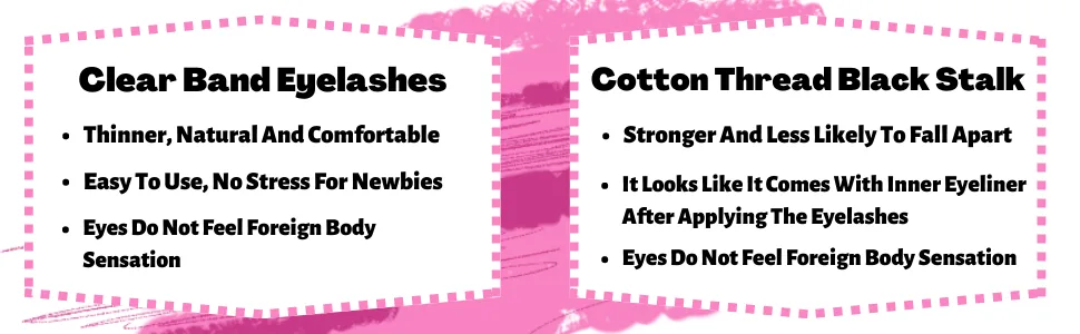 DSLONG Manga Lashes Thin Clear Band Individual Lashes Anime Lashes Natural Look Cluster Lashes Extension Kit  Cosplay Eyelash Eye Makeup Tools (UP-02) - product information 4