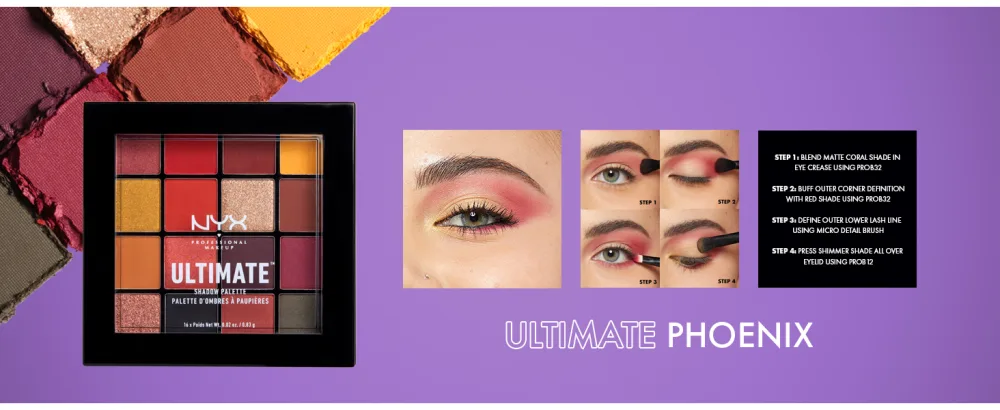 NYX PROFESSIONAL MAKEUP Ultimate Shadow Palette - Warm Neutrals - nyx professional makeup ultimate shadow palette eyeshadow palette colorful best drugstore shadow