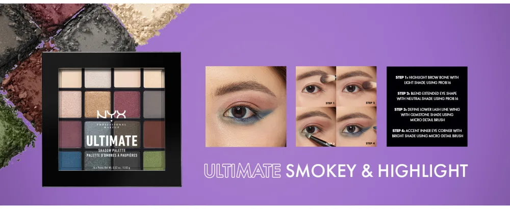 NYX PROFESSIONAL MAKEUP Ultimate Shadow Palette - Warm Neutrals - nyx professional makeup ultimate shadow palette eyeshadow palette colorful best drugstore shadow