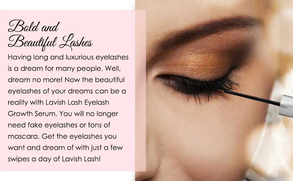 Pronexa Hairgenics Lavish Lash – Eyelash Growth Enhancer & Brow Serum - lash enhancer boost booster lashes eyelashes eye brows eyebrows growth serum volume lavish
