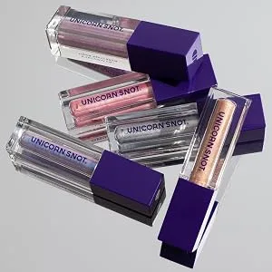 UNICORN SNOT Eyelighter - Liquid Eyeshadow Makeup - Long Lasting  Glitter Eyeshadow w/Buildable Intensity - Cruelty Free - Gluten Free - 0.17oz/5mL (Vogue/Purple Haze) - Unicorn Snot Eyelighter