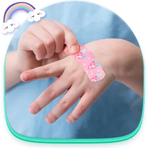 8 Styles Kids Fabric Bandages Flexible Self Adhesive Bandage Wrap for Small Cuts Scrapes Wounds Burns Baby Child Toddlers  Assorted Patterns (120 Pieces) - product information 7