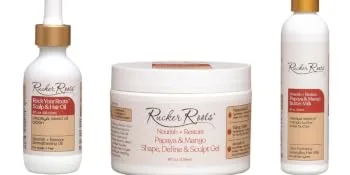 Rucker Roots Nourish + Restore Papaya & Mango Deep Conditioning Hair Mask - Nourish + Restore Papaya & Mango Styling Trio