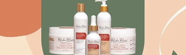 Rucker Roots Nourish + Restore Papaya & Mango Deep Conditioning Hair Mask - Nourish + Restore Papaya & Mango Banner 2