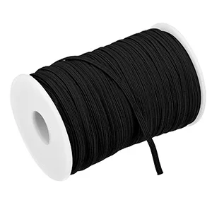 MECCANIXITY Flat Elastic Cord for Sewing 1/8 inch 3mm 109 Yards Knit Heavy Stretch Strap Cord Spool for Crafts DIY Dark Green - product information 3