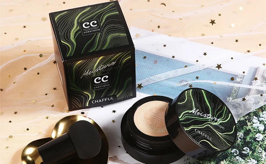 Mushroom Head Air Cushion CC Cream Foundation Full Coverage Foundation Foundation Makeup Brush Makeup Sponge Concealer Matte Oil Control Waterproof (104 Buff Beige + Natural CC) - product information 4