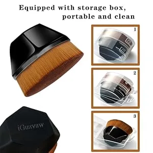 Mushroom Head Air Cushion CC Cream Foundation Full Coverage Foundation Foundation Makeup Brush Makeup Sponge Concealer Matte Oil Control Waterproof (104 Buff Beige + Natural CC) - product information 7