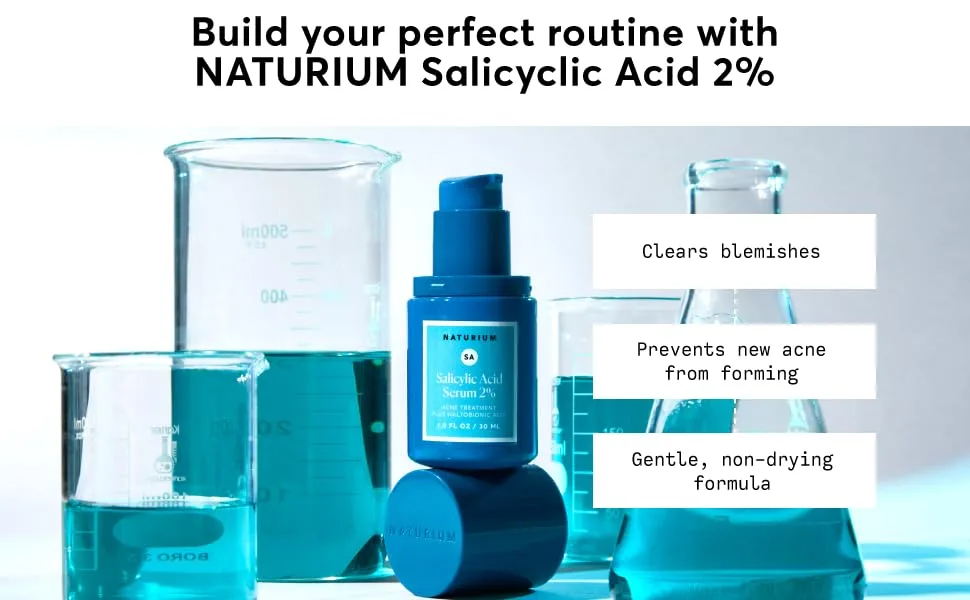 Naturium Salicylic Acid Serum 2%  Plus Maltobionic Acid  Blemish Treatment  1.0 oz - Acne Serum_M2