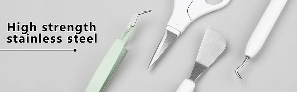 ArtAt Craft Weeding Tools for Vinyl: Craft Vinyl Tools Kit Precision Scrapbooking Tools Including Sticker Tweezers  Scissors  Spatula  Weeder  Scraper - weeding tool kit
