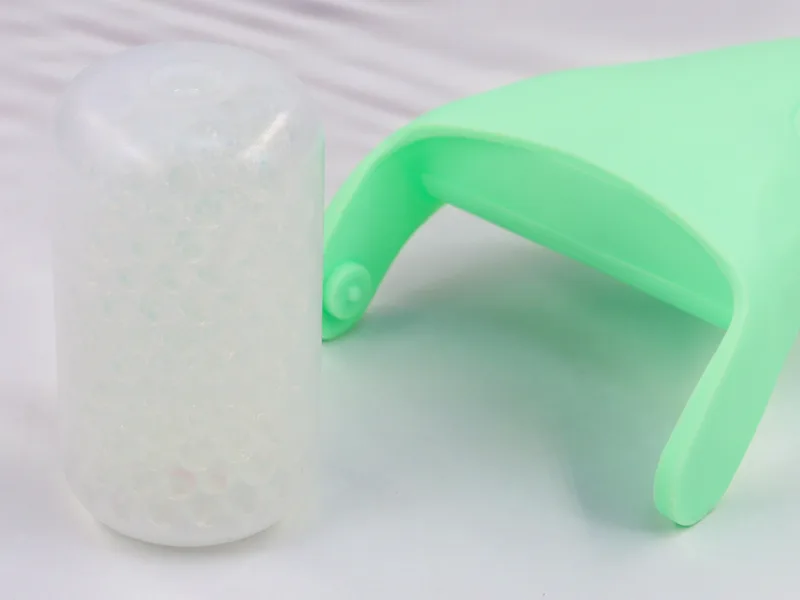 BAIMEI Ice Roller for Face and Gua Sha Facial Tools  Ice Face Roller Reduces Puffiness Migraine Pain Relief-Green - detachable ice roller head
