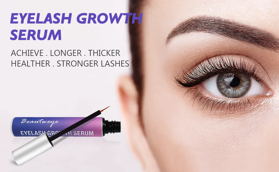 Eyelash Growth Serum  Natural Eyelash Enhancer  Brow & Lash Enhancing Formula & Rapid Brow Growing Treatment for Longer  Thicker And Strong Lashes  - Eyelash Growth Serum