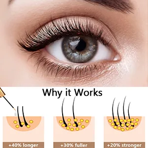 Eyelash Growth Serum  Natural Eyelash Enhancer  Brow & Lash Enhancing Formula & Rapid Brow Growing Treatment for Longer  Thicker And Strong Lashes  - Eyelash Growth Serum
