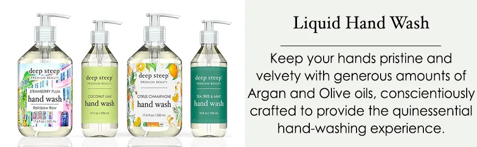 Deep Steep Hand Wash  10oz (Lilac Blossom) - Liquid Hand Wash- Keep your hands pristine and velvety.