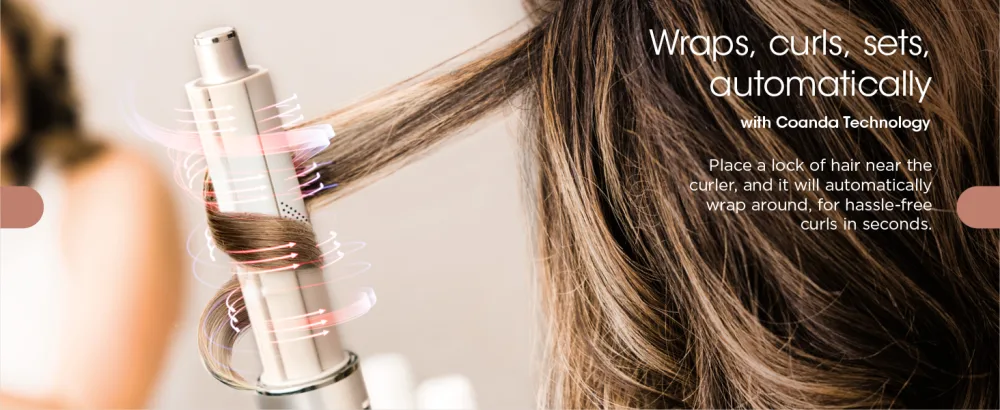 Shark HD435 FlexStyle Air Styling & Drying System  Powerful Hair Blow Dryer & Multi-Styler with Auto-Wrap Curlers  Curl-Defining Diffuser  Oval Brush  & Concentrator Attachment  Stone - Wraps, curls, sets, automatically Place a lock of hair near curler will automatically wrap around