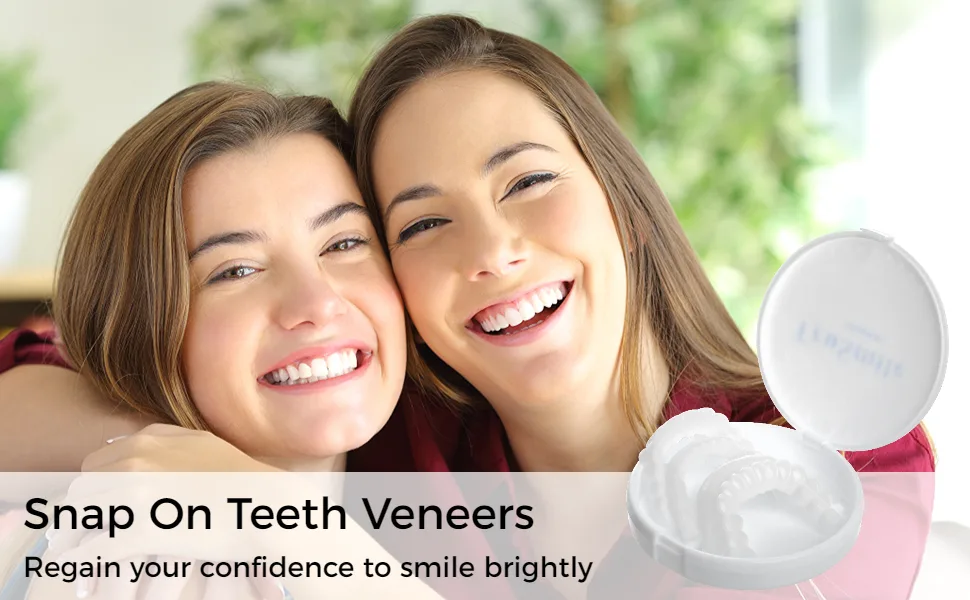 Anjetan Teeth Whitening Trays - Thin Moldable Mouth Trays Form Perfectly to Each Tooth - Teeth Veneers