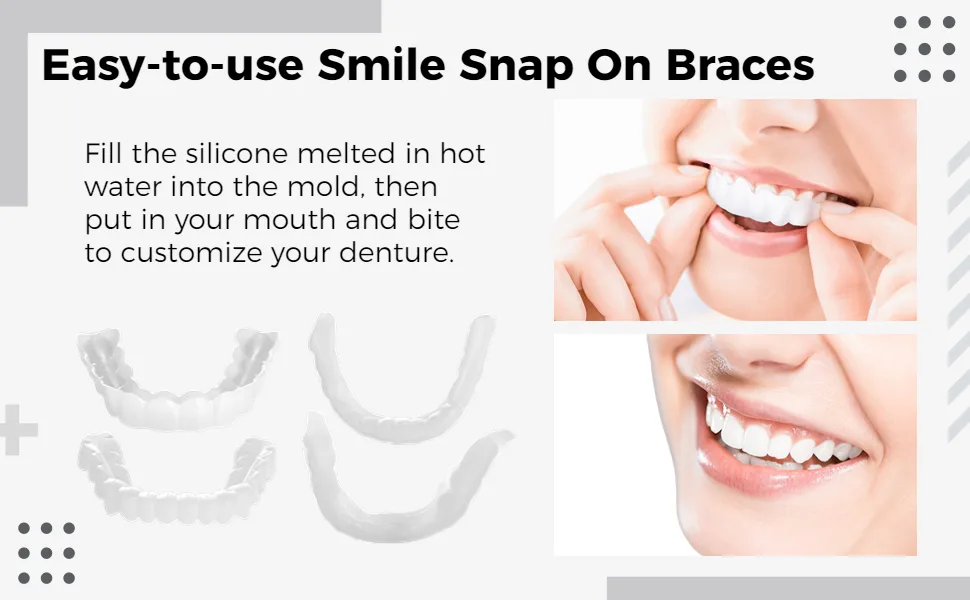 Anjetan Teeth Whitening Trays - Thin Moldable Mouth Trays Form Perfectly to Each Tooth - Teeth Veneers