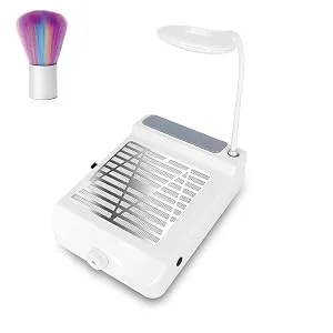 Nail Dust Collector with Lamp  Professional Nail Vacuum Dust Collector Dust Extractor Manicure Tool  With Nail Dust Brush (CJ003) - product information 19